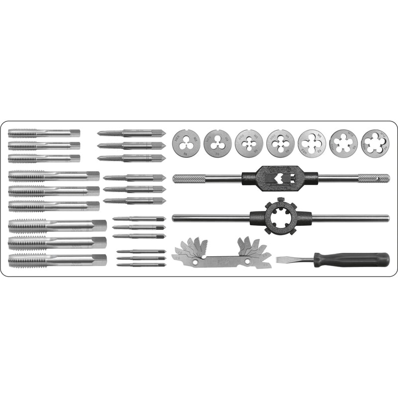 Juego de Machos y terrajas M3-M12 32PCS