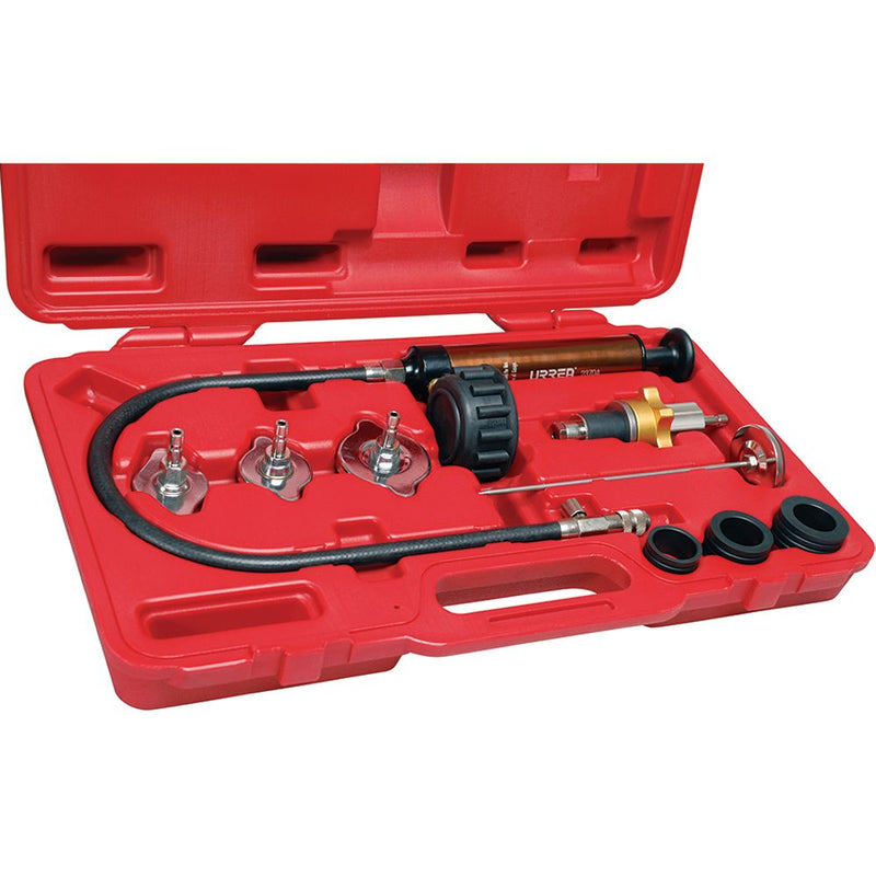 Juego para detección de fugas en radiador 6 piezas Urrea