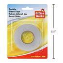 Cinta de doble cara doble contacto, 12 mm x 20 m