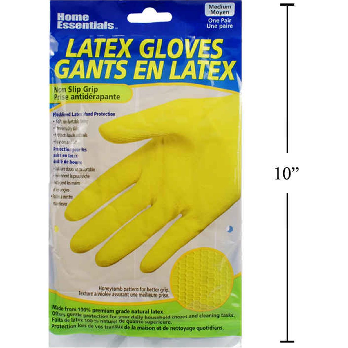 Guantes de caucho para el hogar, Sz: M, 15.5 mil, 12 &quot;L