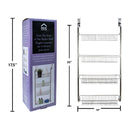 Repisa de 4 niveles sobre la puerta, 16 "x 5.5" x 36 ", níquel