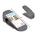 Zapatero plegable 24x9x7.5cm, gris oscuro,