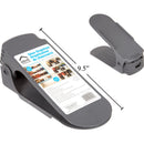 Zapatero plegable 24x9x7.5cm, gris oscuro,