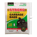 Bolsas de basura para exteriores, 10 piezas, 26 x 36 ", color negro