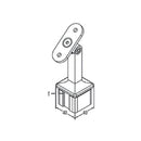 Soporte Poste-Corremano Movil Cuadrado 40X40mm.