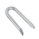Clavos Grapas U galvanizada de 3.8mm x32 mm. para alambre de puas (Bolsa de 1kg. / 2.2lbs)