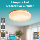 Lampara LED decorativa circular Diseño relieve Plafon 35 cm diametro 3CCT 3000-6500k 14" (35cm) 24W