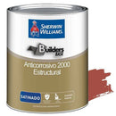 Pintura anticorrosiva satinada color rojo, 1/4 Galón. Sherwin Williams