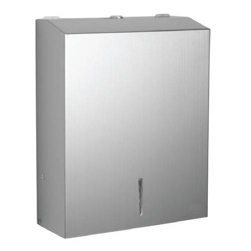 Dispensador Papel Mano Cuadrado 280X348x102 Mm. Inox 304 Satinado.