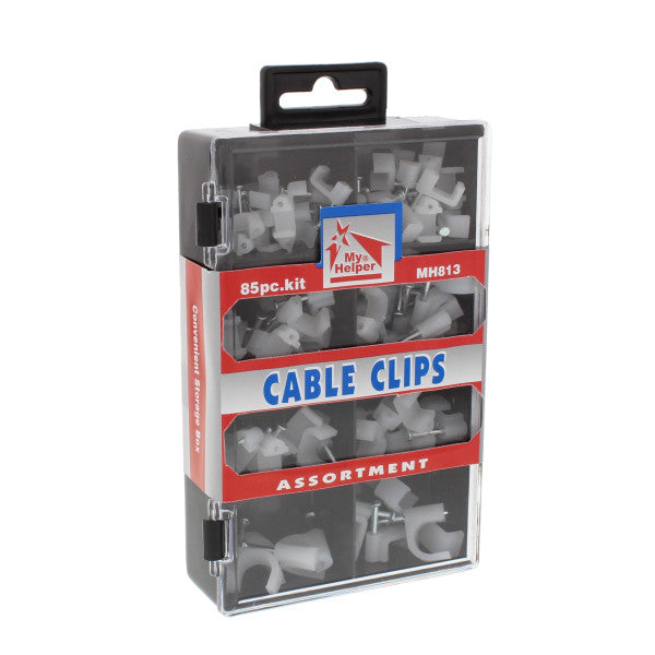 (85 piezas) Kit surtido de clips para cables