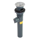 Grifo y drenaje de lavamanos de plástico con acabado cromado mezclador de 2 mandos, diseño de lujo.