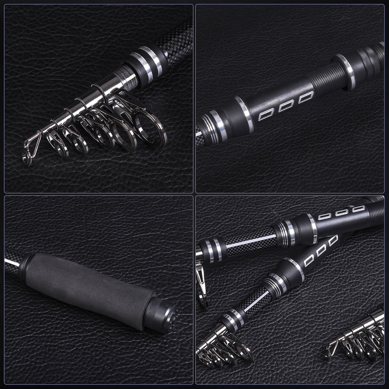 Kit de pesca caña Telescópica 1.8 m estuche