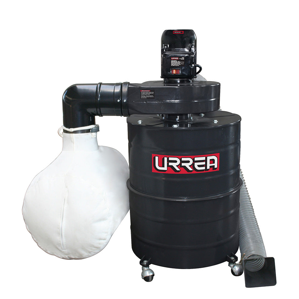 Colector polvo madera 3/4HP 2 etapa Urrea recolector aserrin 570CFM