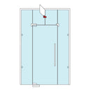 conector superior con aleta. Brillante