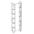 Par de Bisagras Vaiven Puerta Aluminio Europea. Color Negro. Soporta 80Kg