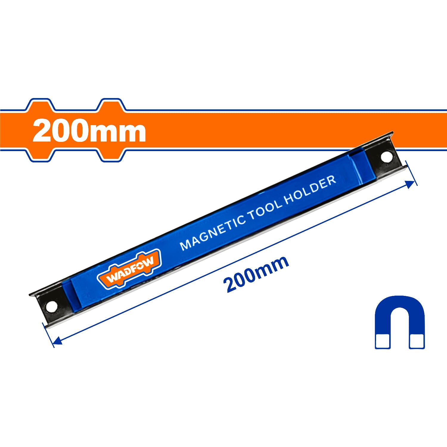 Marco organizador Magnético para Herramientas 8"  Tracción: 8Kg. Uso: Llaves, destornilladores.