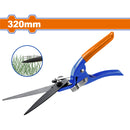 Tijera para Podar Hierba 13-1/4" Hoja:7" Tratamiento Térmico. Mango acero. Ideal para césped.