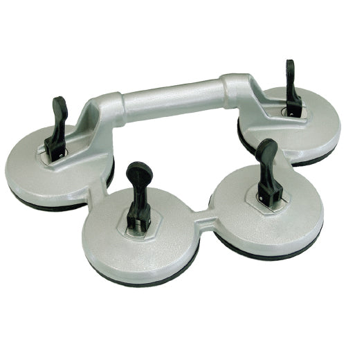 Ventosas de cuatro copas en fundición de aluminio con palancas Soporta 180 Kg