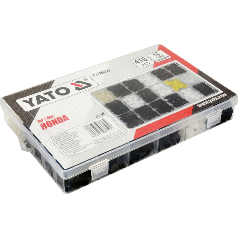 Clips de retención a presión automóvil remaches plástico sujetadores HONDA 418PCS