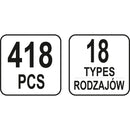 Clips de retención a presión automóvil remaches plástico sujetadores HONDA 418PCS