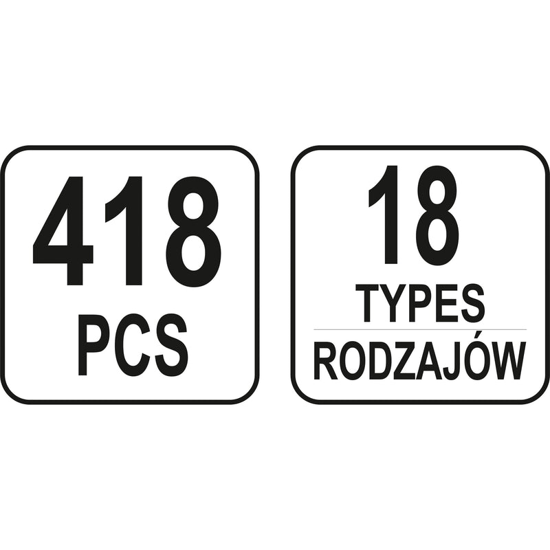 Clips de retención a presión automóvil remaches plástico sujetadores HONDA 418PCS