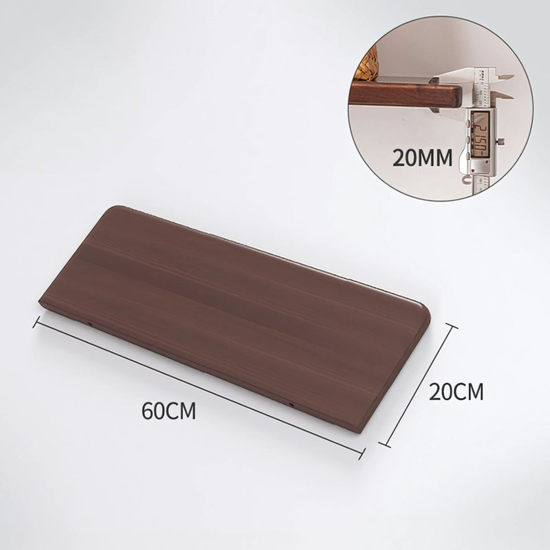 Repisa de pared. Estantería flotante. Tablilla de 20 x 60cm. Color chocolate.