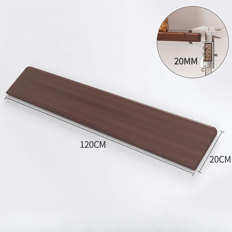 Repisa de pared. Estantería flotante.  Tablilla de 20 x 120cm. Color chocolate.