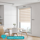 Persiana Roller Enrollable Eclipse BEIGE DUAL 120X160CM INSPIRE (Calidad Profesional)