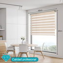 Persiana Roller Enrollable Eclipse BEIGE DUAL 180X220CM INSPIRE (Calidad Profesional)