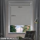 Blackout  roller 100% opaco 140 x 220 cm Color Gris