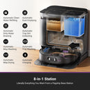 Robot Trapeador Aspiradora Eureka J15 Pro Ultra Negra 16,200Pa con Base 8 en 1, Agua Caliente y AI