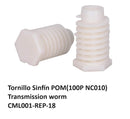 Repuesto, Tornillo Sinfín POM, transmission worm, para maquina de café CML001