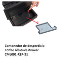 Repuesto, Contenedor de desperdicio, Coffee residues drawer, para maquina de café CML001