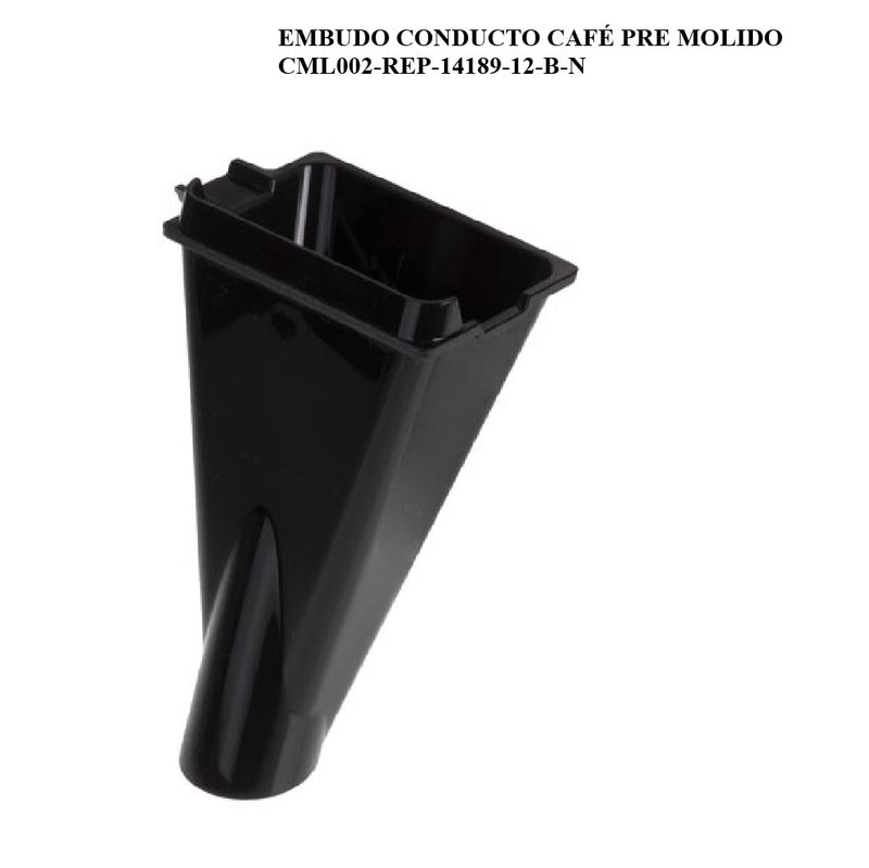 Conducto Embudo de café pre molido, repuesto maquina de café CML002