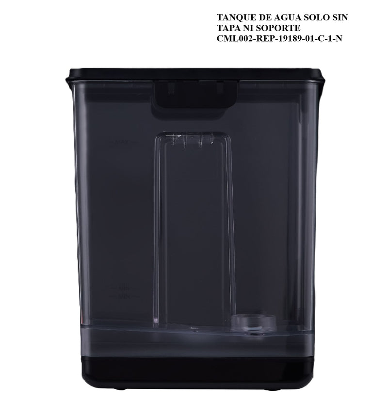 Tanque de agua solo no incluye tapa ni soporte, repuesto maquina de café CML002
