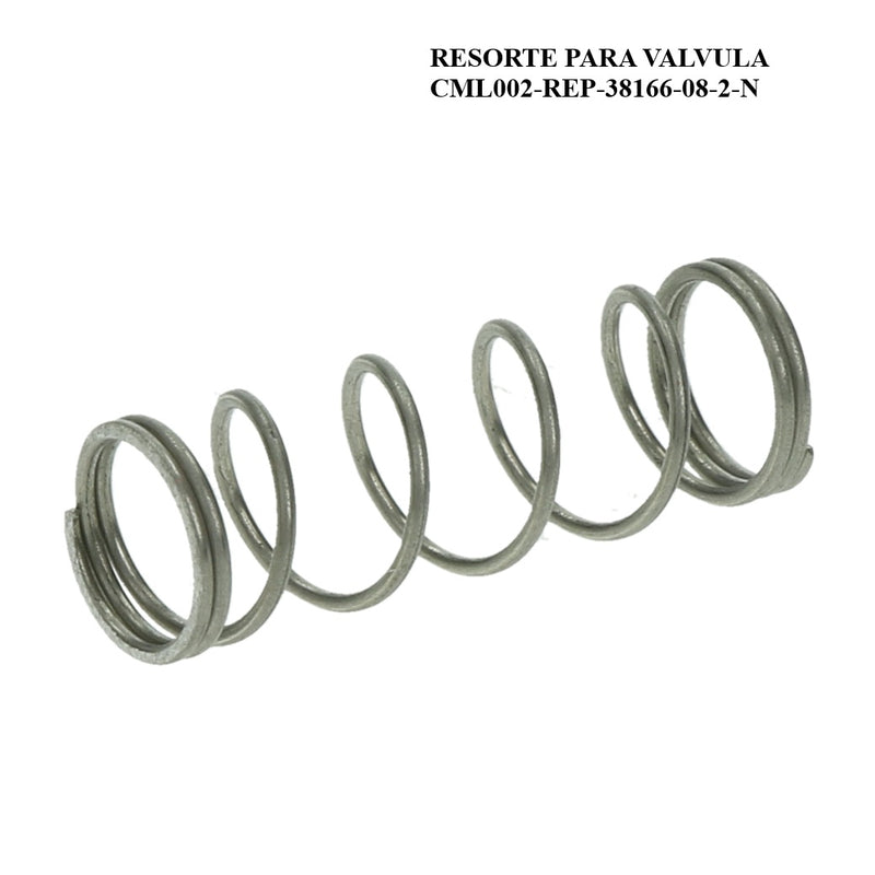 Resorte para valvula, repuesto maquina de café CML002
