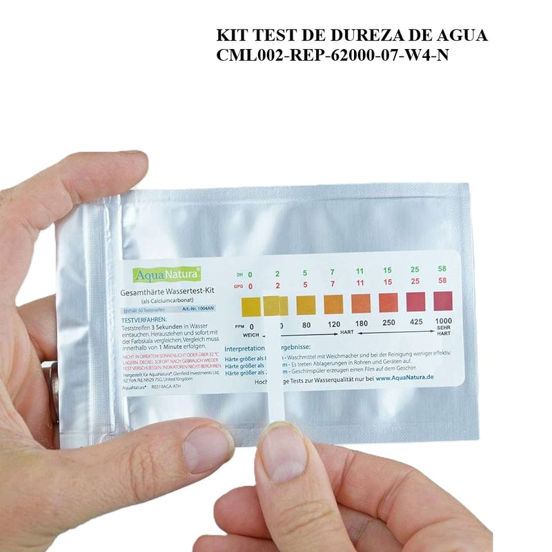 Kit de test quimico dureza de agua, repuesto maquina de café CML002