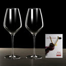 Copas de Vino Tinto de Cristal 770 ml. (Set de 2 pzs) Elegantes y Livianas.