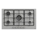 Estufa Empotrable 90 cm Elite  5 Quemadores SABAF + Wok 5kW, Acero Inoxidable, 110V