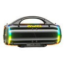 Bocina Bluetooth 5.3 Portátil de 60W RMS. Speaker parlante Inalámbrico con Luces LED RGB. Altavoz Recargable de Alta Potencia.