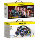 Bocina Bluetooth 5.3 Portátil de 60W RMS. Speaker parlante Inalámbrico con Luces LED RGB. Altavoz Recargable de Alta Potencia.