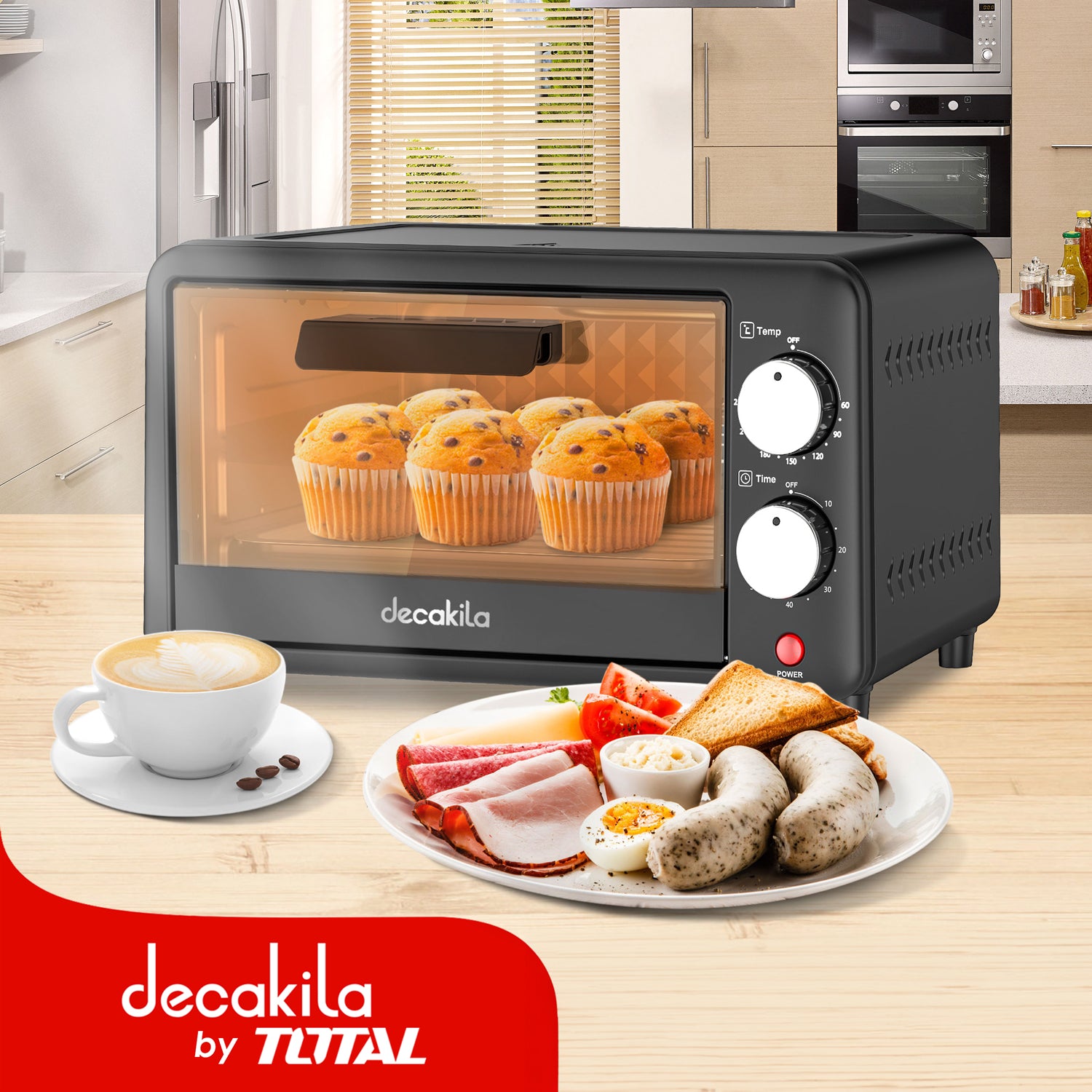 Horno Tostador 10L - 650W - 220V con Temporizador y Control de Temperatura