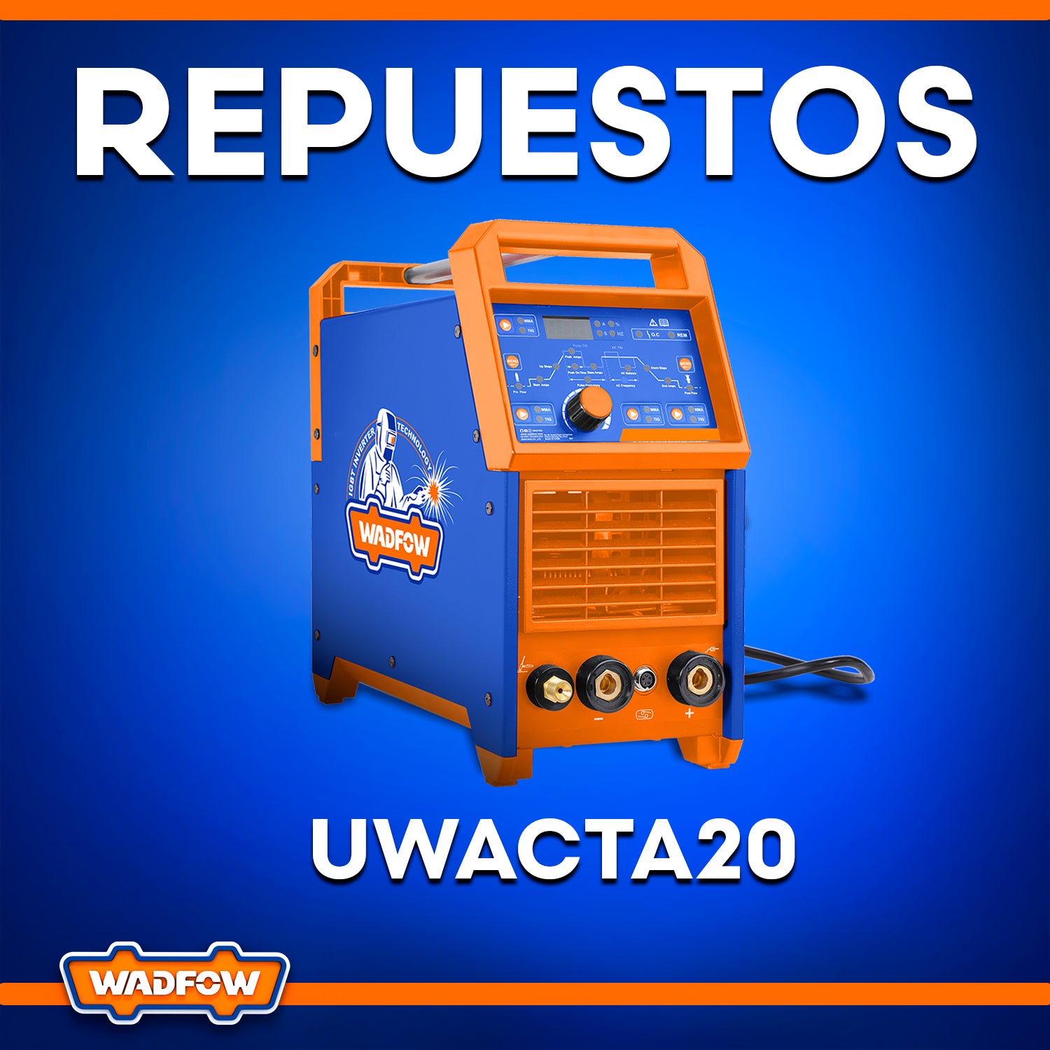 Repuestos de Máquina De Soldar AC DC Inverter 200A Medium Duty AC DC TIG/MMA. UWACTA20