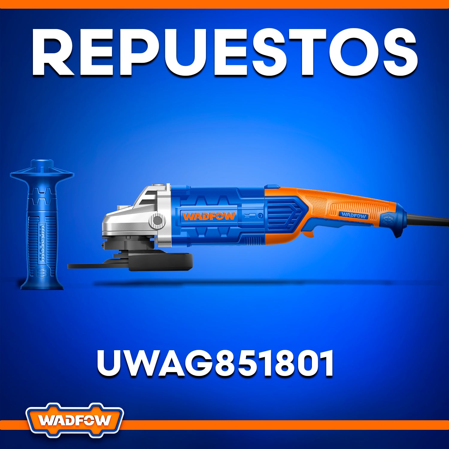 Repuestos de Esmeriladora Angular 7" 1800W.  UWAG851801