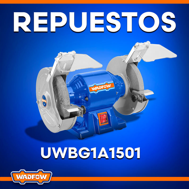 Repuestos de Esmeril de banco Potencia 200W.  UWBG1A1501