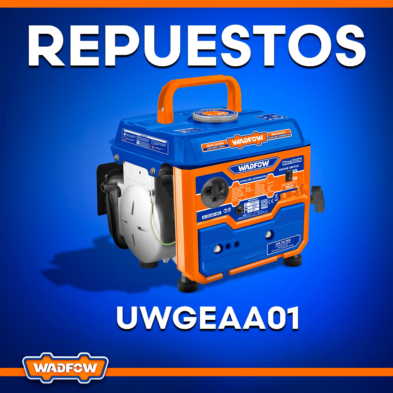 Repuestos de Generador a Gasolina 800W UWGEAA01