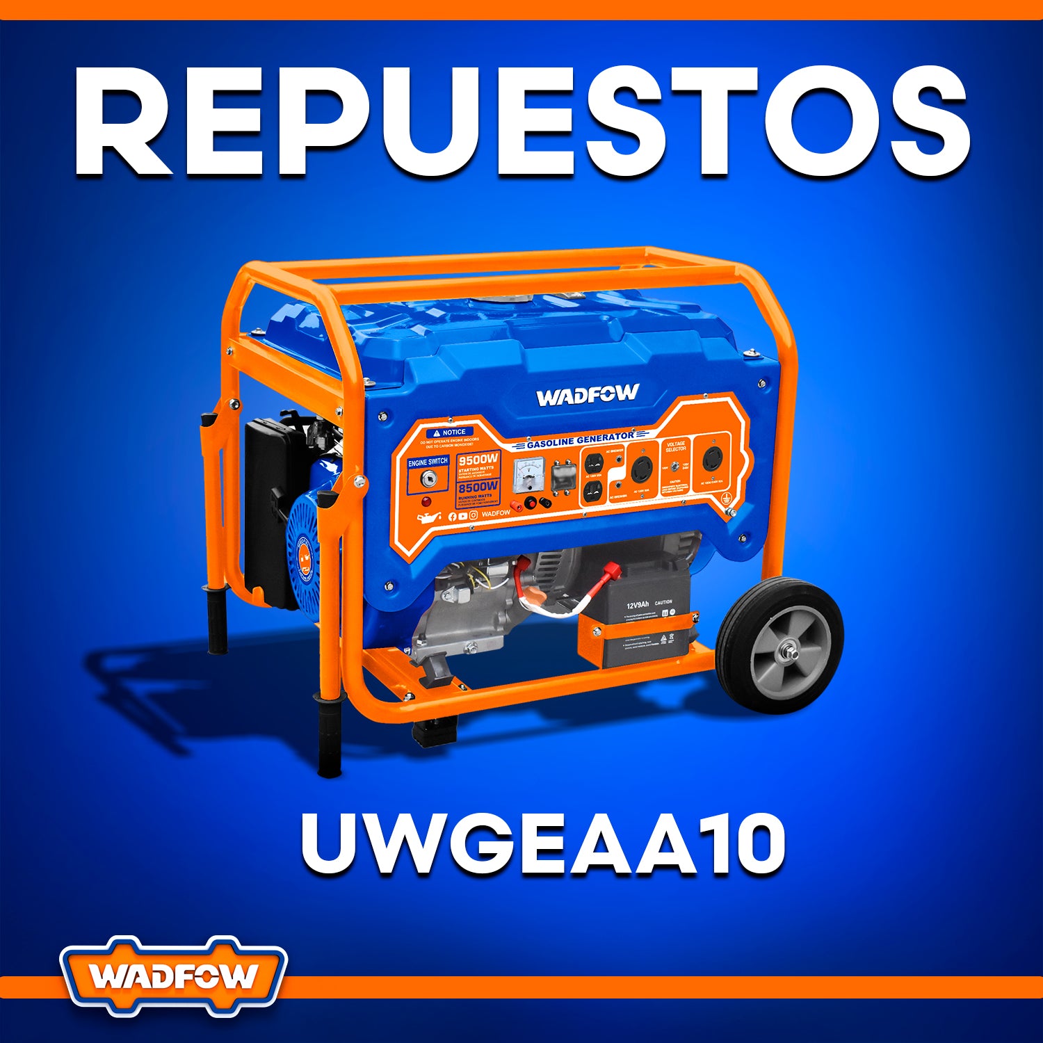 Repuestos de Generador a Gasolina 9500W  UWGEAA10
