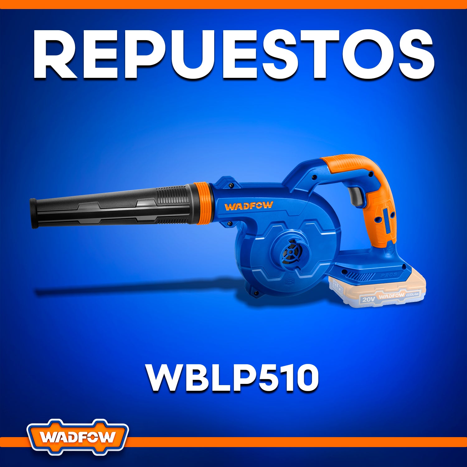 Repuestos de Soplador de Batería 20V 18500rpm WBLP510