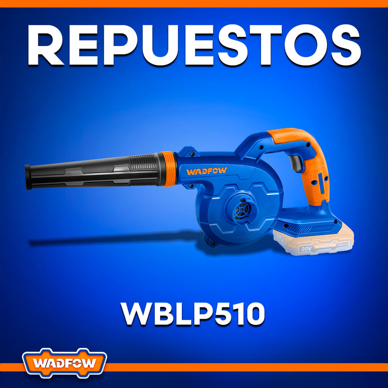 Repuestos de Soplador de Batería 20V 18500rpm WBLP510