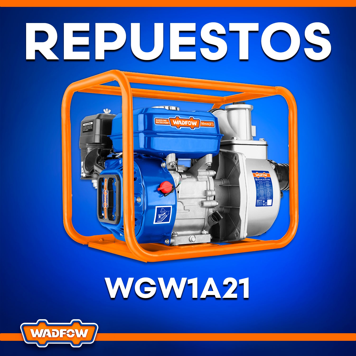 Repuestos de Bomba de agua a Gasolina 7.0 HP 2" WGW1A21